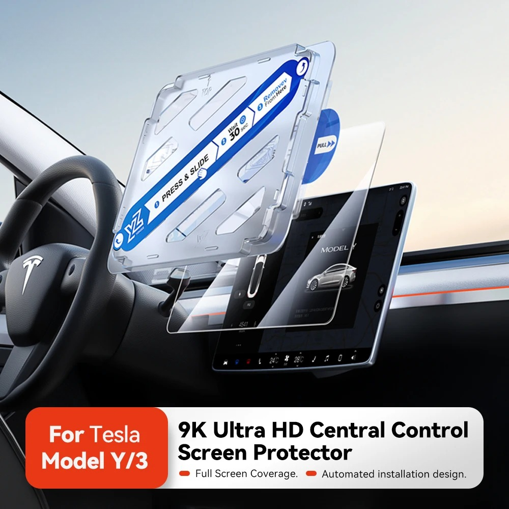 YZ製、テスラ モデル3/Y（2021年～2025年）用、強 - Matte Anti Glare Screen Protector のレビューと価格
