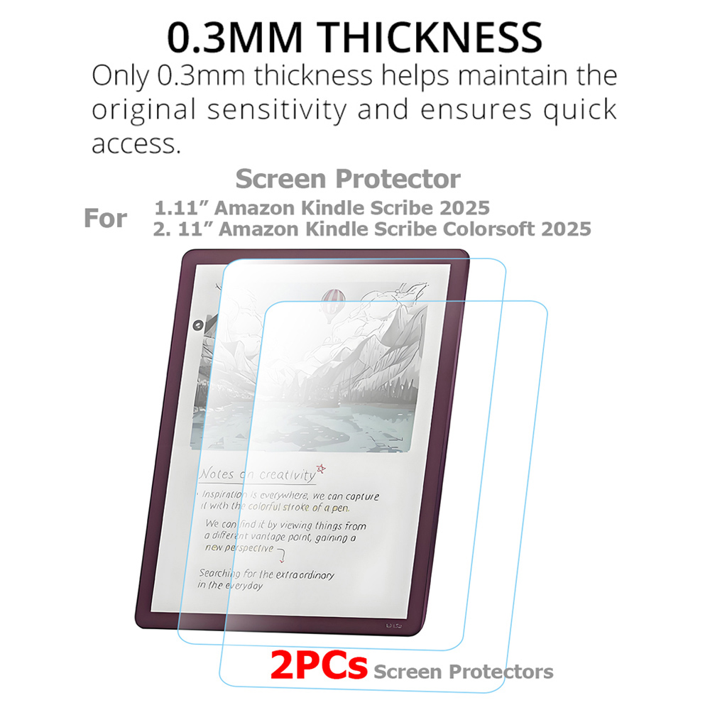 2 個のスクリーンプロテクター 11 インチ Amazon  - Matte Anti Glare Screen Protector のレビューと価格